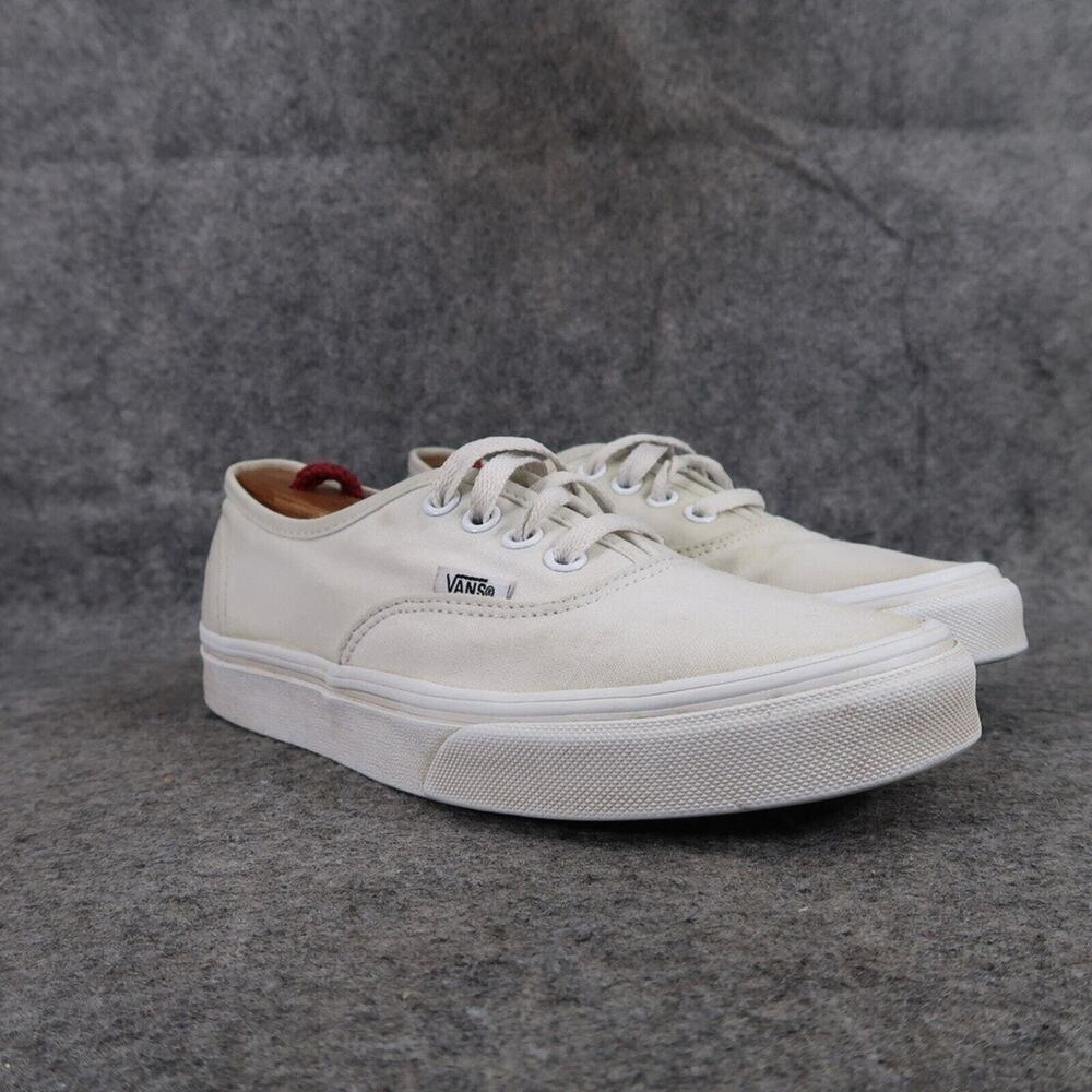 vans Shoes Womens 5.5 Sneaker Authentic Skate Casual Canvas White Lace Up Active